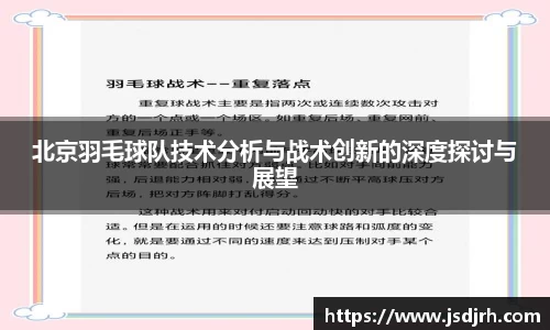 北京羽毛球队技术分析与战术创新的深度探讨与展望